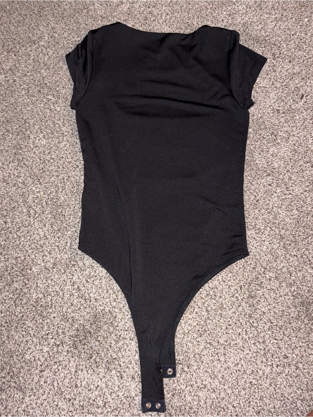 T.J.Maxx Black Short Sleeve Bodysuit